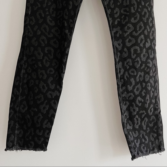 Anthropologie DL1961 Farrow Ankle Leopard High-Rise Instasculpt Skinny Jean 31 - Picture 9 of 14